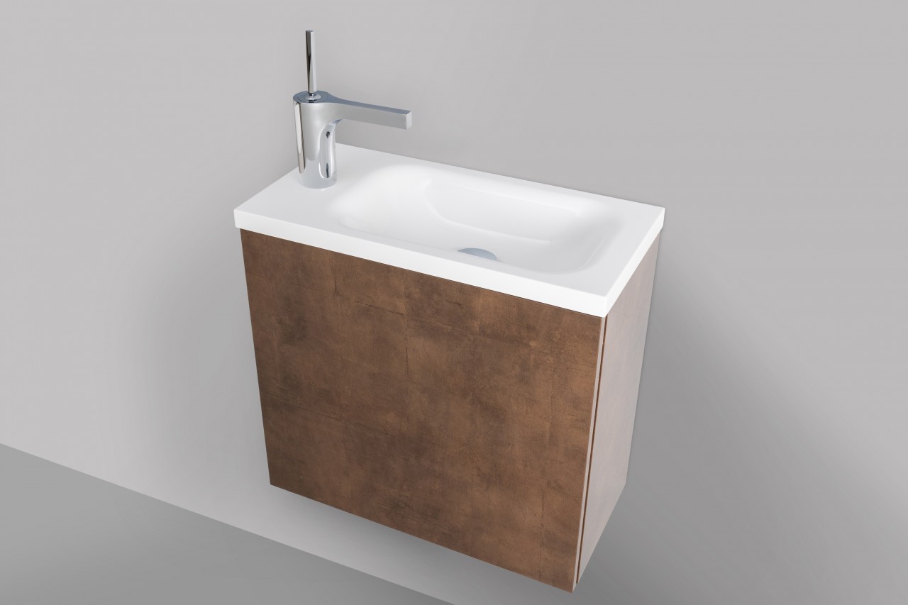 Intarbad Rimini Gäste WC Badmöbel Set, Made in Germany