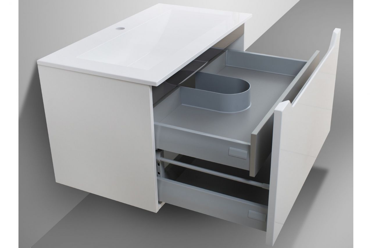 Badmöbel Monza, Waschtisch mit Unterschrank 80cm, Made in Germany
