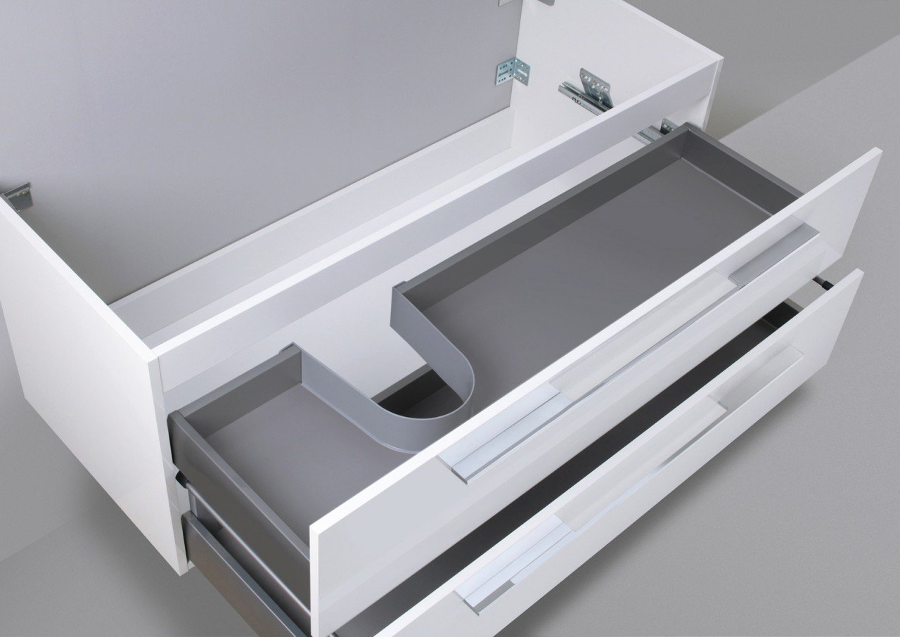 Waschtisch Unterschrank zu Laufen Kartell 120 cm Ablage rechts