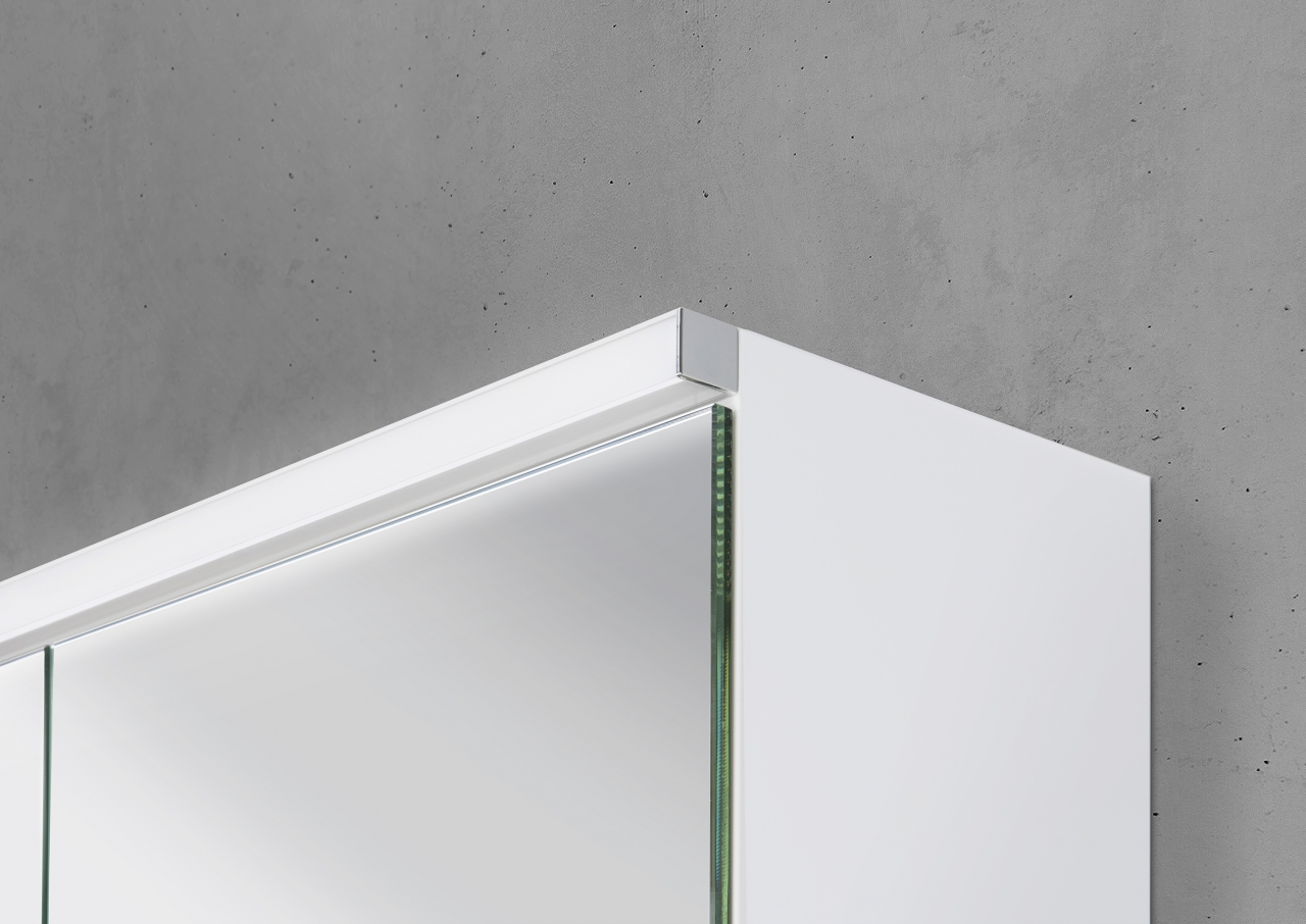 Spiegelschrank 130 cm integrierte MULTI Light LED Beleuchtung Doppelspiegeltüren Spiegelschrank 130 cm integrierte MULTI Light LED Beleuchtung Doppelspiegeltüren