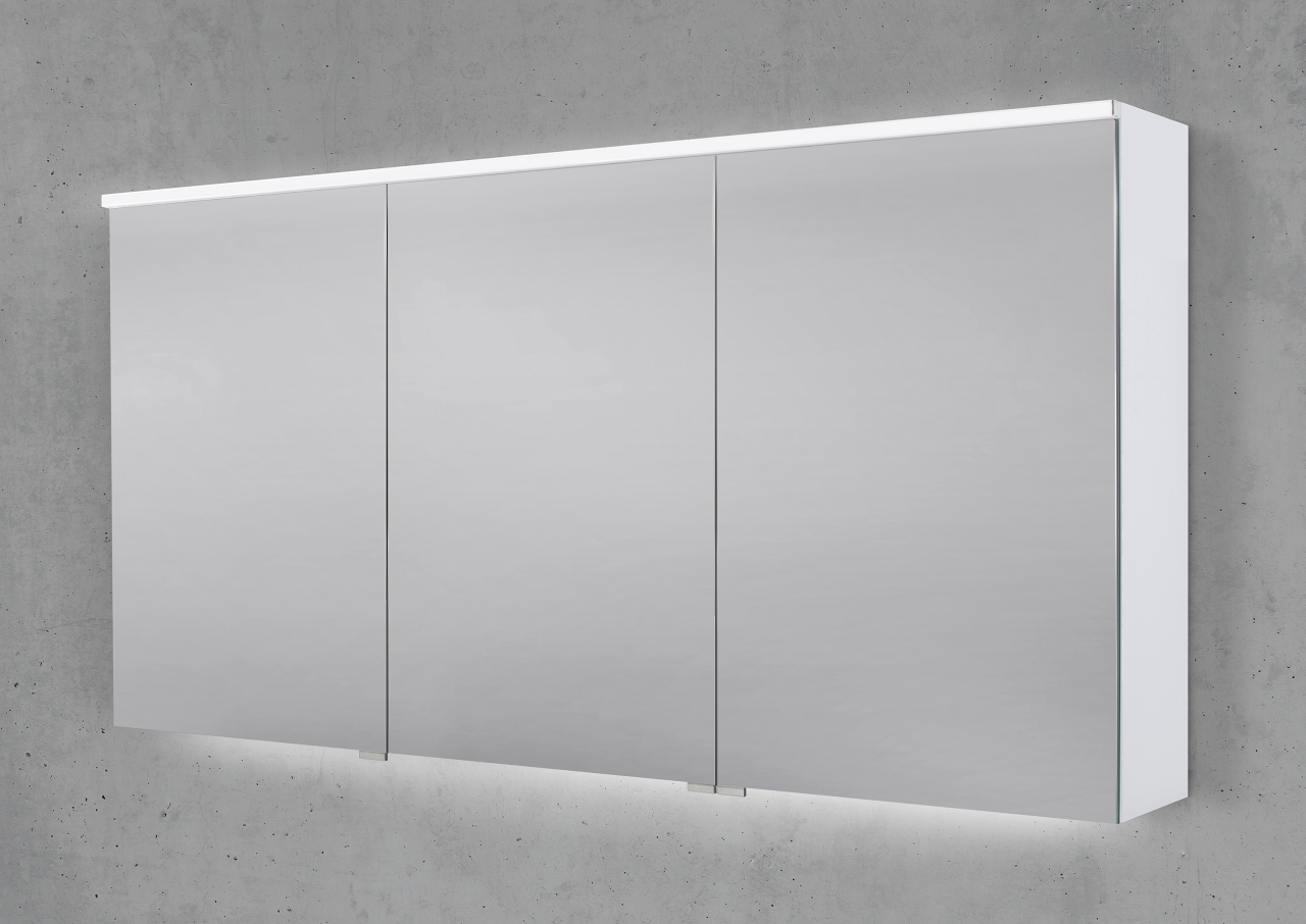 Doppelwaschtisch 150 cm Badmöbel SKY, Led Spiegelschrank, Made in Germany
