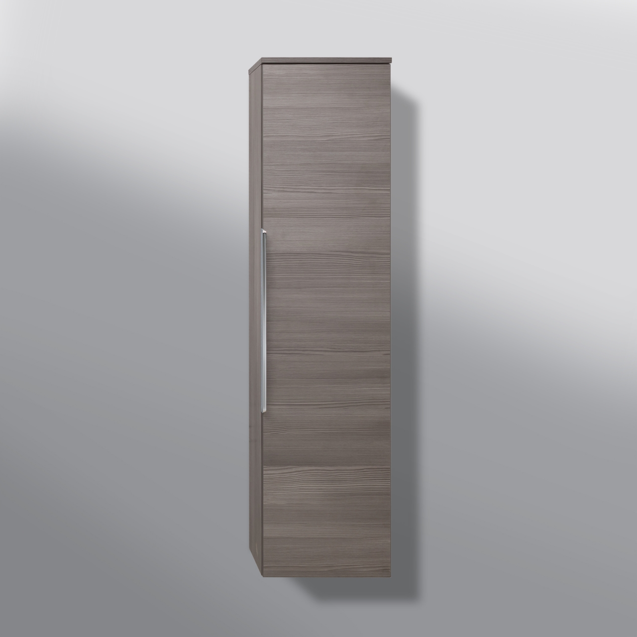 Bad Hochschrank Seitenschrank Griffleiste H/B/T 141,6/35/32,5cm, vormontiert
