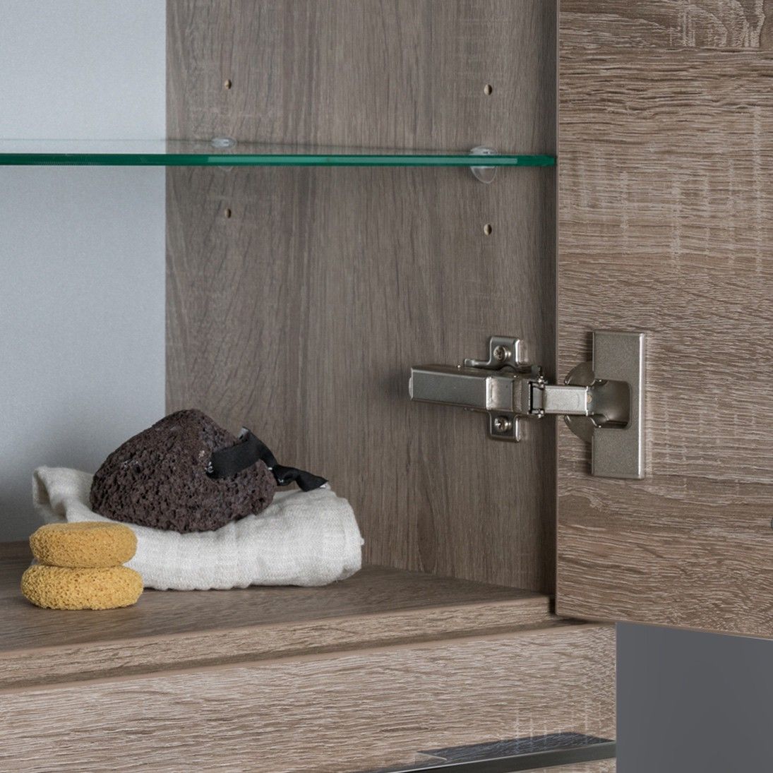 Bad Hochschrank Seitenschrank Maße: H/B/T 151,6/60/32,5cm komplett vormontiert