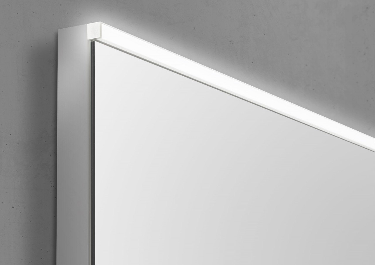 Badmöbel Waschtisch Evermite Doppelwaschbecken, Unterschrank und LED Lichtspiegel