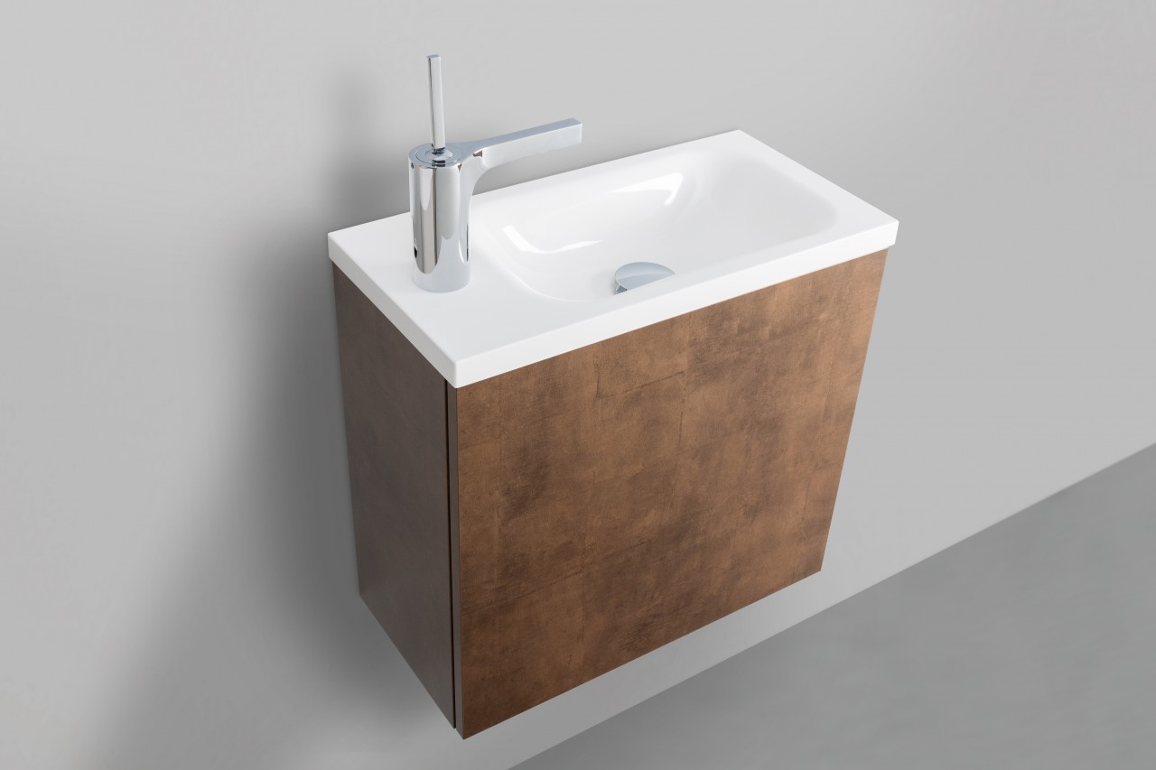 Intarbad Rimini Gäste WC Badmöbel Set, Made in Germany