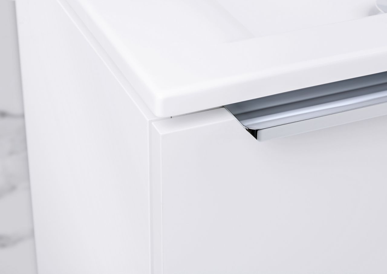 Gäste Badmöbel Set 60 cm, Unterschrank mit Auszug, komplett vormontiert