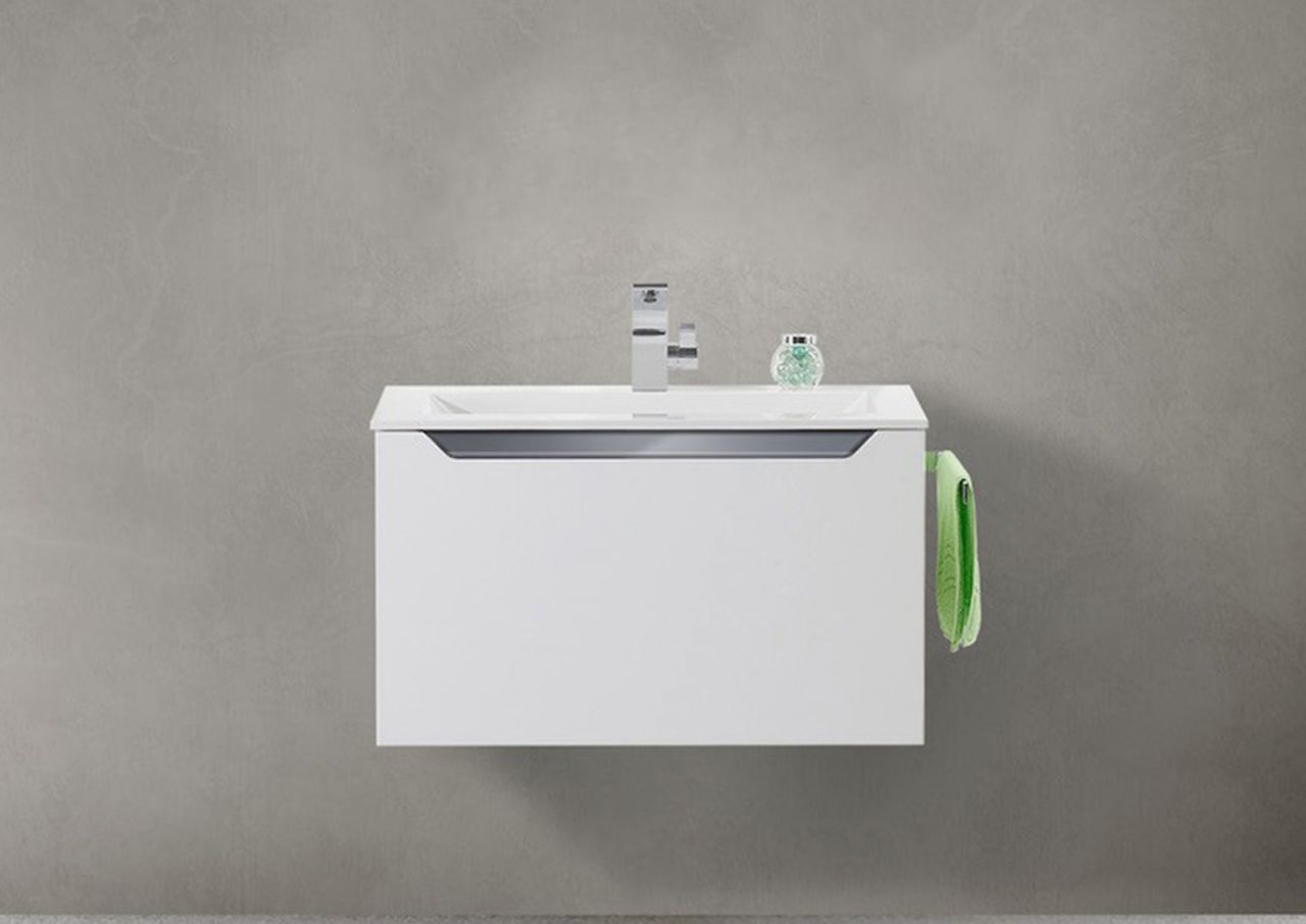 Badmöbel Monza, Waschtisch mit Unterschrank 80cm, Made in Germany