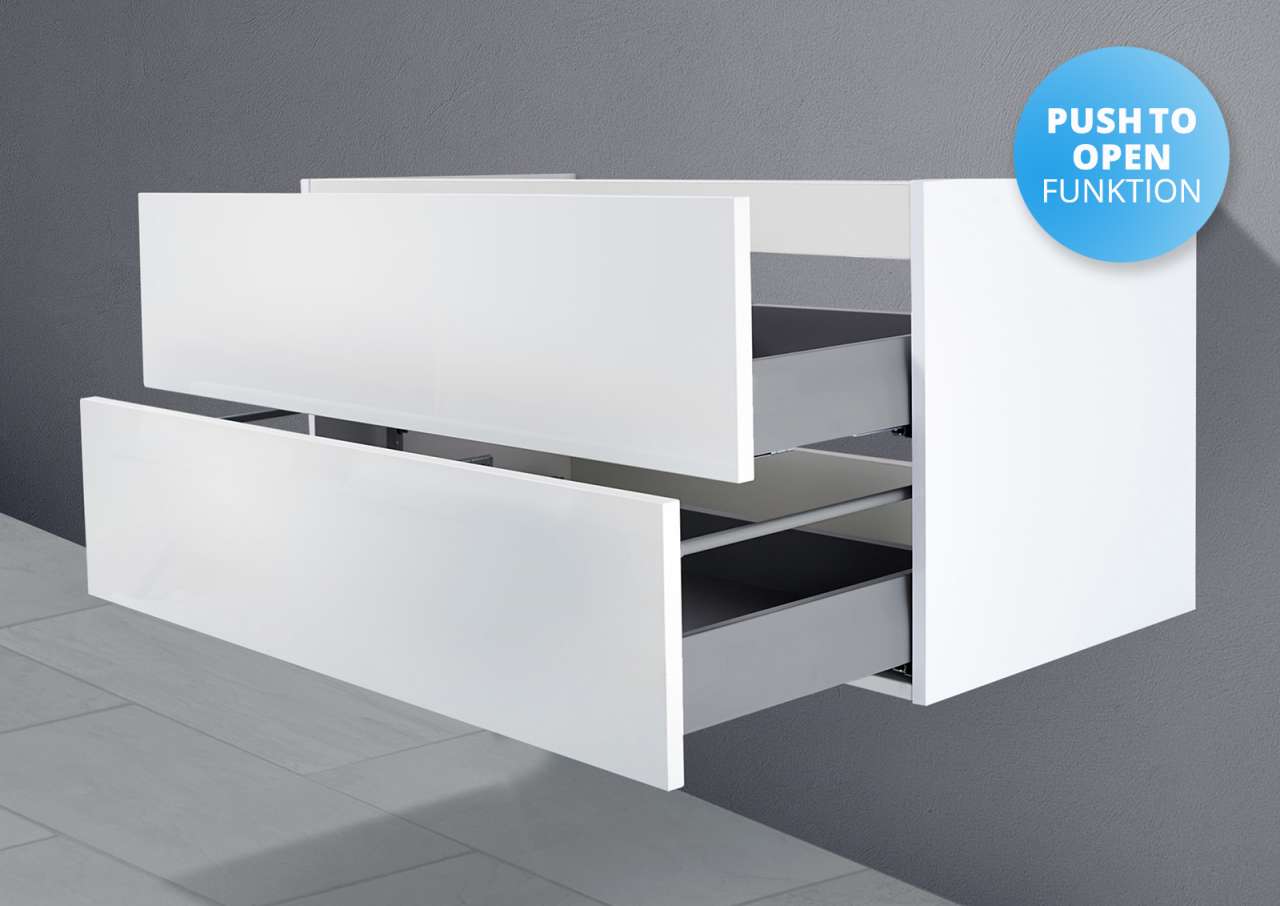Unterschrank für Laufen Living Waschtisch 68 cm Grifflos Push To Open + Softclose