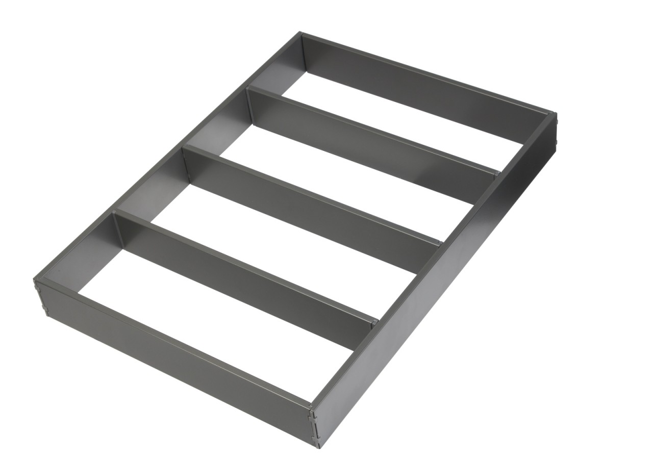 Auszugseinteilung Tavinea Sorto, Farbe: Stone, Breite 276 mm, Tiefe 400 mm