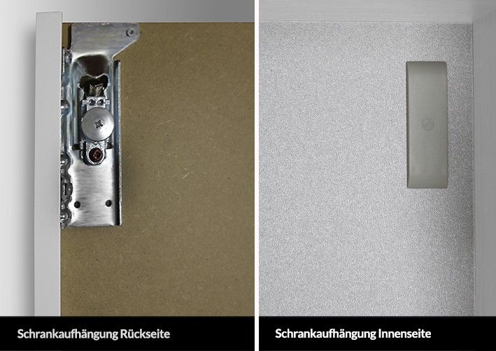 Bad Hochschrank Badmöbel Maße: H/B/T 156,6/35/32,5 cm komplett vormontiert