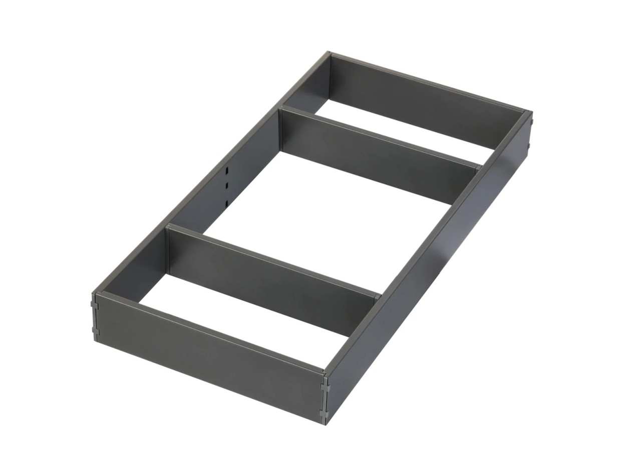 Auszugseinteilung Tavinea Sorto, Farbe: Stone, Breite 186 mm, Tiefe 350 mm
