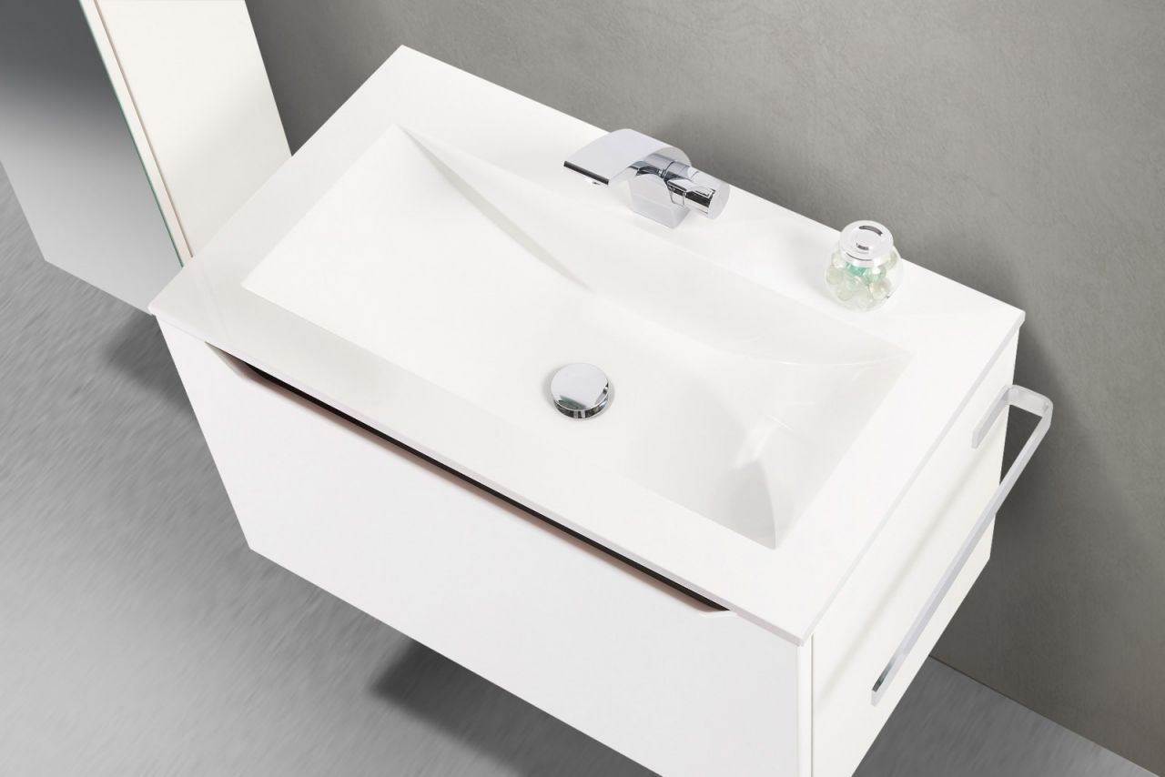 Badmöbel Monza, Waschtisch mit Unterschrank 80cm, Made in Germany