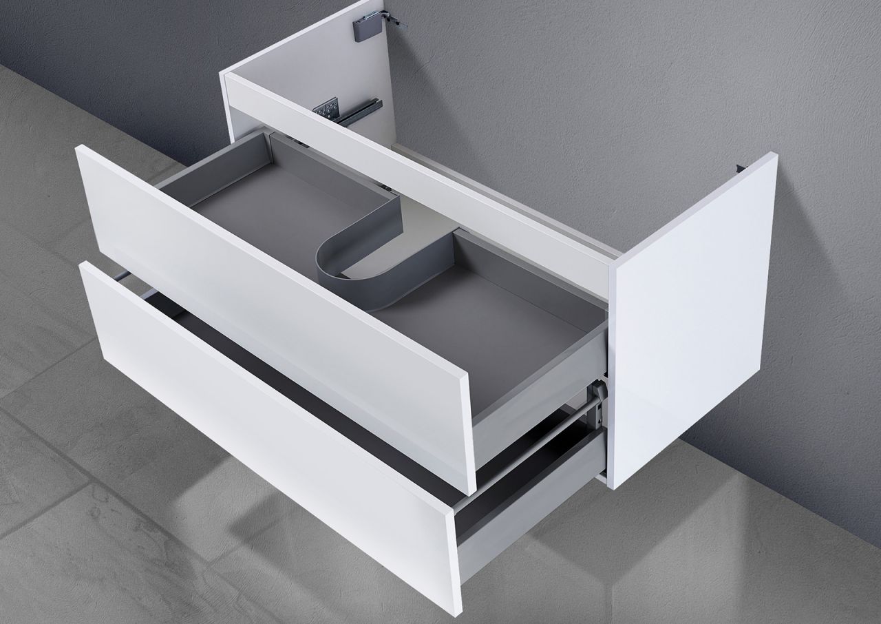 Unterschrank für Laufen Living Waschtisch 68 cm Grifflos Push To Open + Softclose
